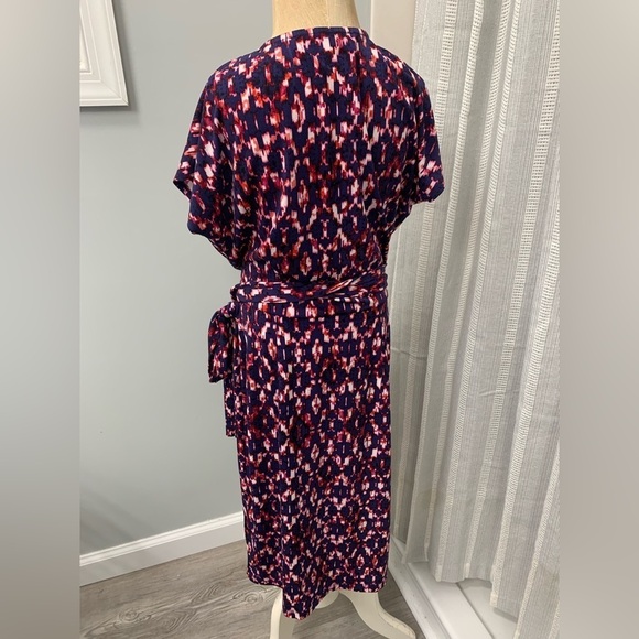 Maggy London Womens Printed Short Casual Wrap Dress Size‎ 2. - Picture 2 of 3